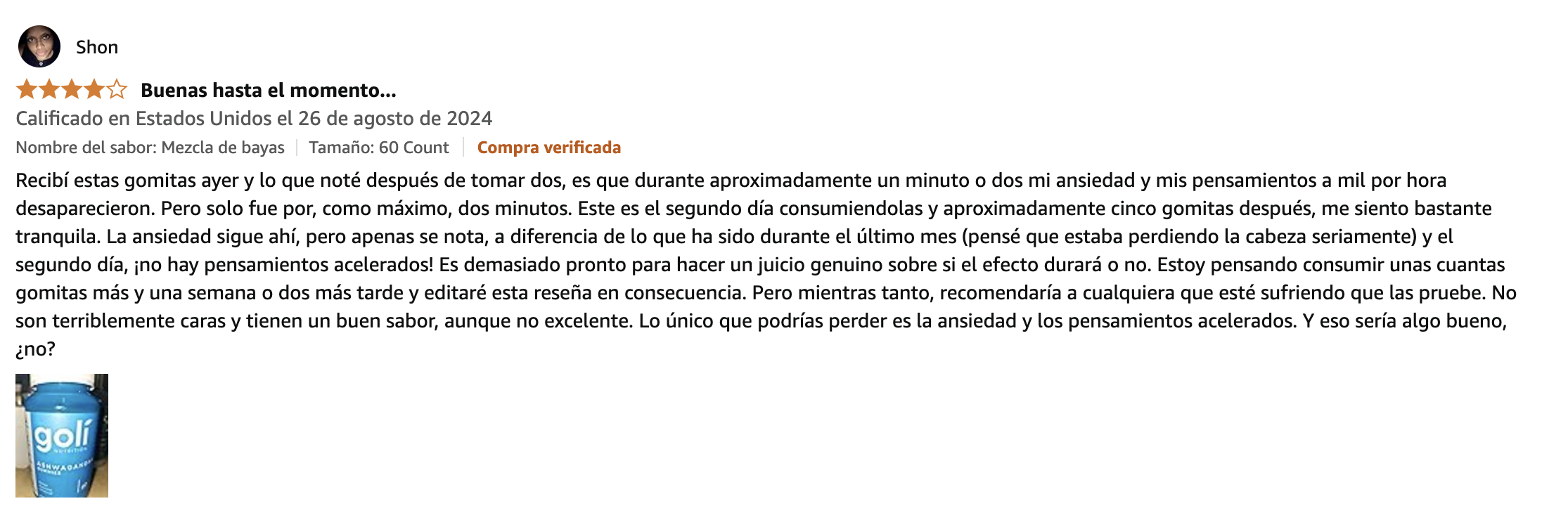 Testimonios Goli Ashwagandha (2)